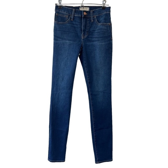 Madewell Medium Rinse Roadtripper high Rise Skinny Blue Denim Jeans - Picture 2 of 12